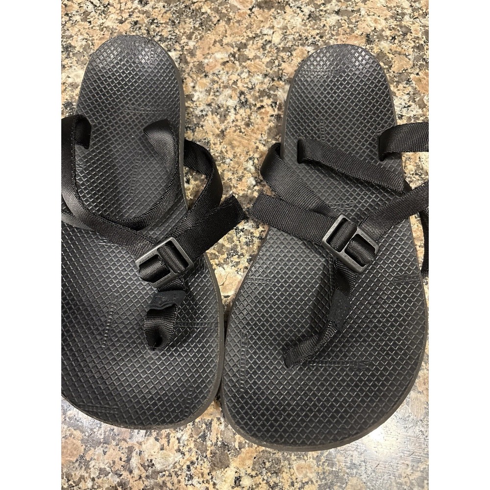 Shamma Vibram Open Back Trail Running Sandals Size 7.5/8 Women's Black Hiking